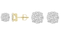 Macy's Men's Diamond (1/4 ct.t.w.) Earring Set in Yellow Gold